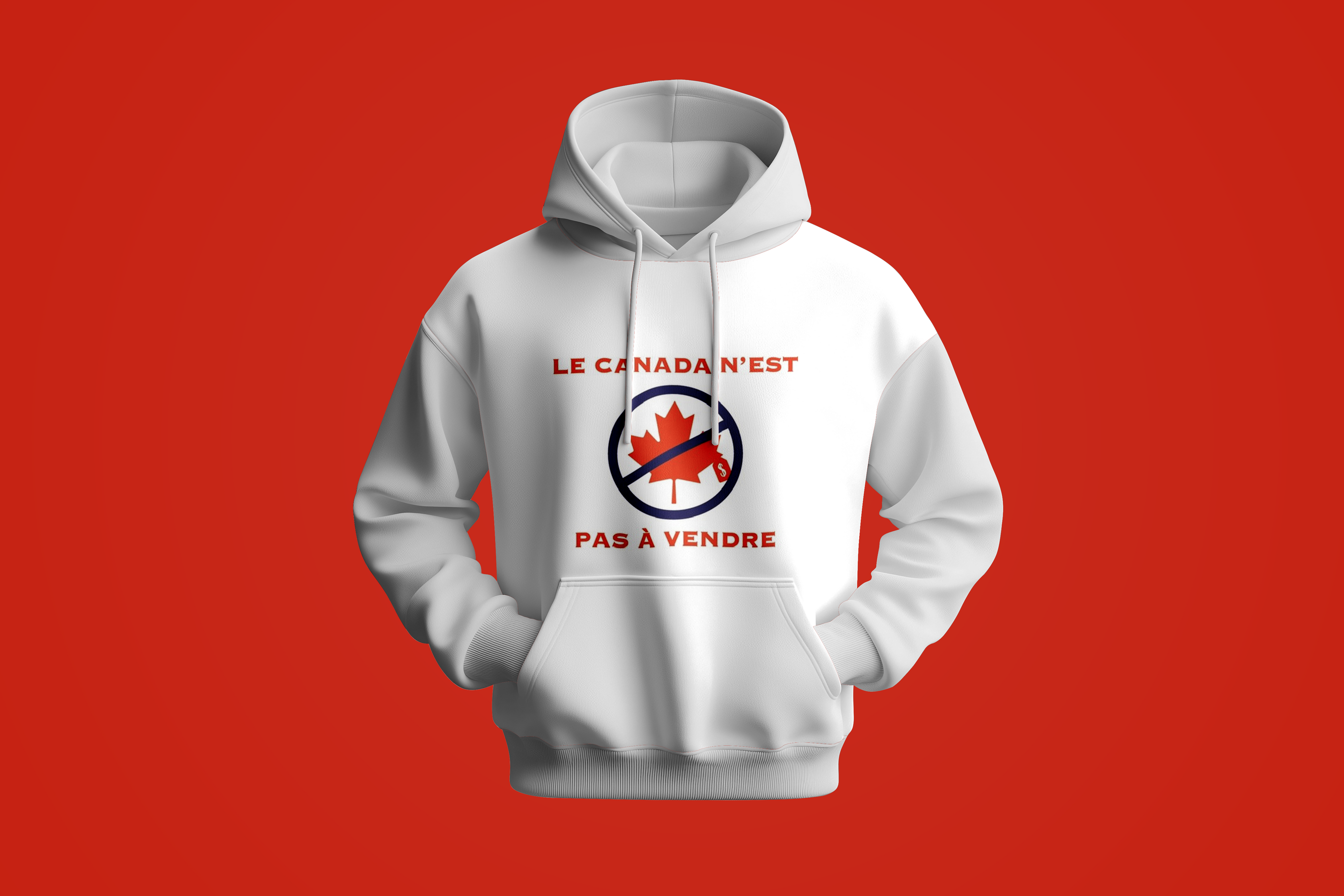 Coton-ouaté  "Canada n’est pas à vendre"